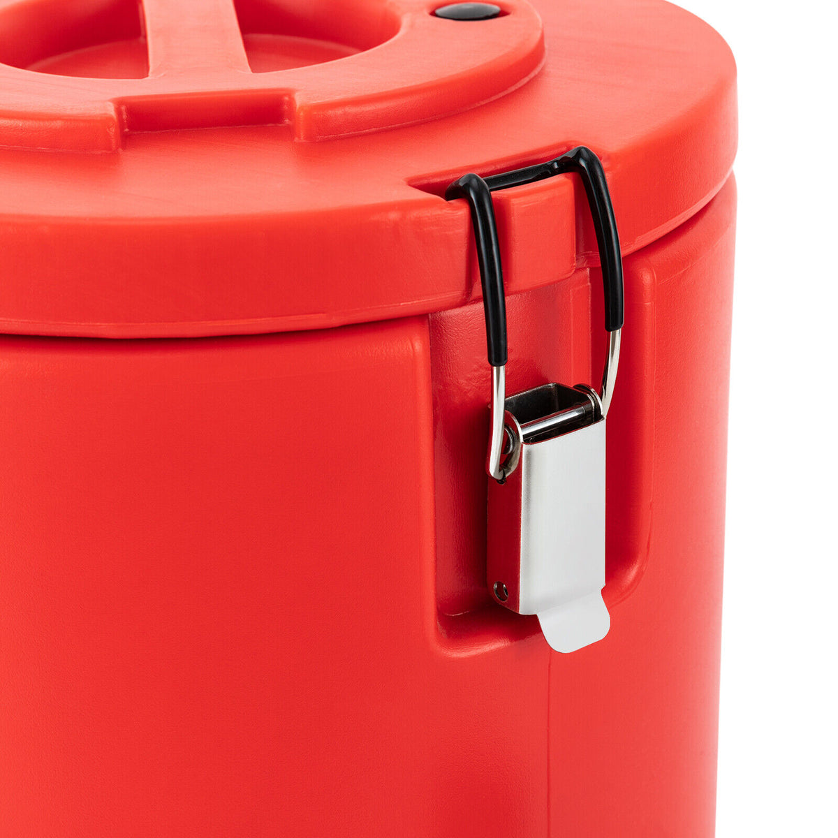 15L Round Stainless Steel Insulated Beverage Dispenser with Lid Q460706