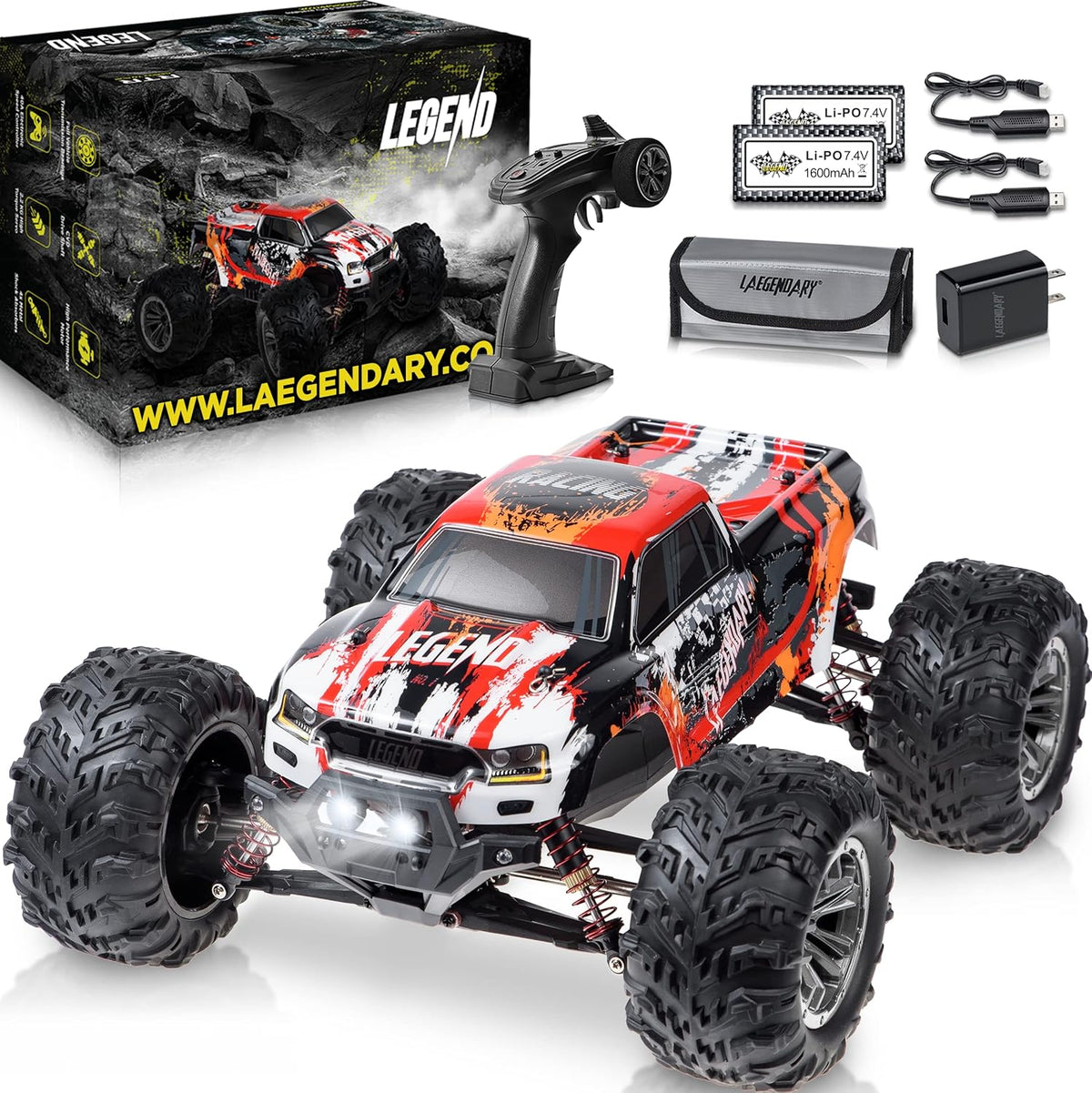 1:10 Scale Brushless 4x4 Off Road RC Monster Truck D112