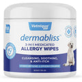 Medicated Hydrocortisone Allergy Cat & Dog Wipes V95498