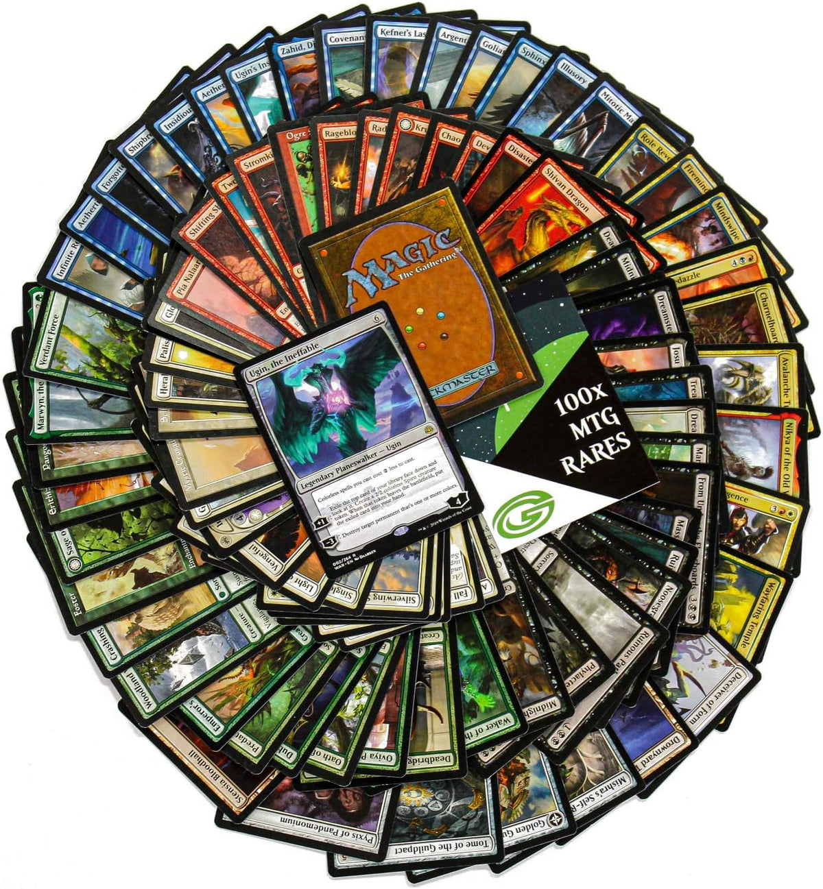 101 Assorted MTG Gold Symbol Rare Cards + 1 Planeswalker G454