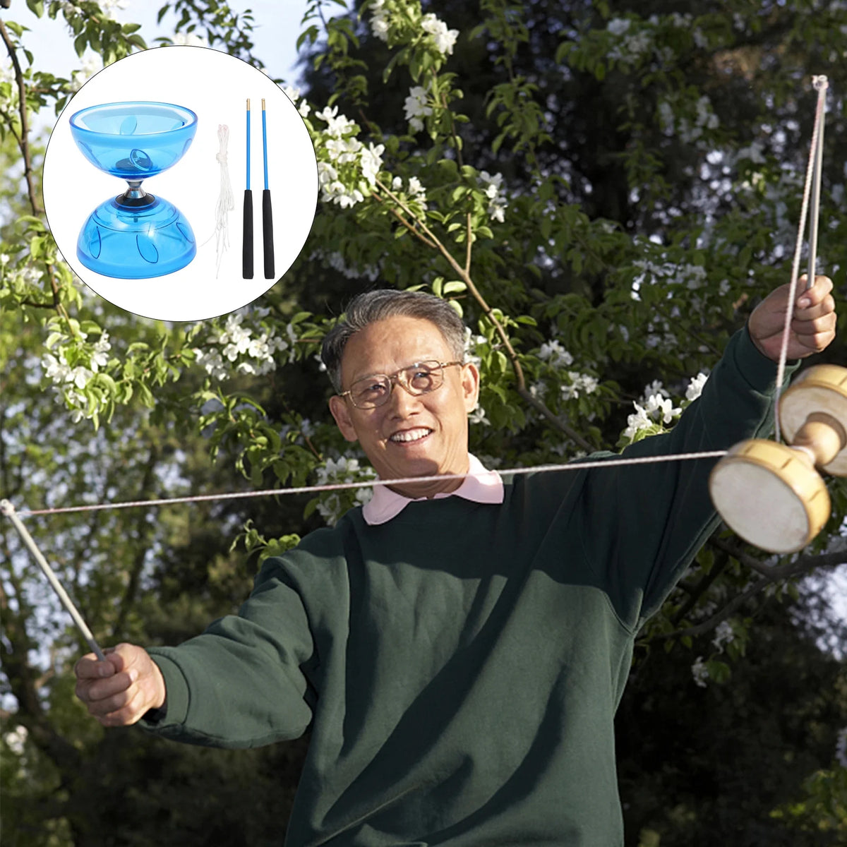 Chinese Yoyo Diabolo Toy Juggling Diabolos Z649