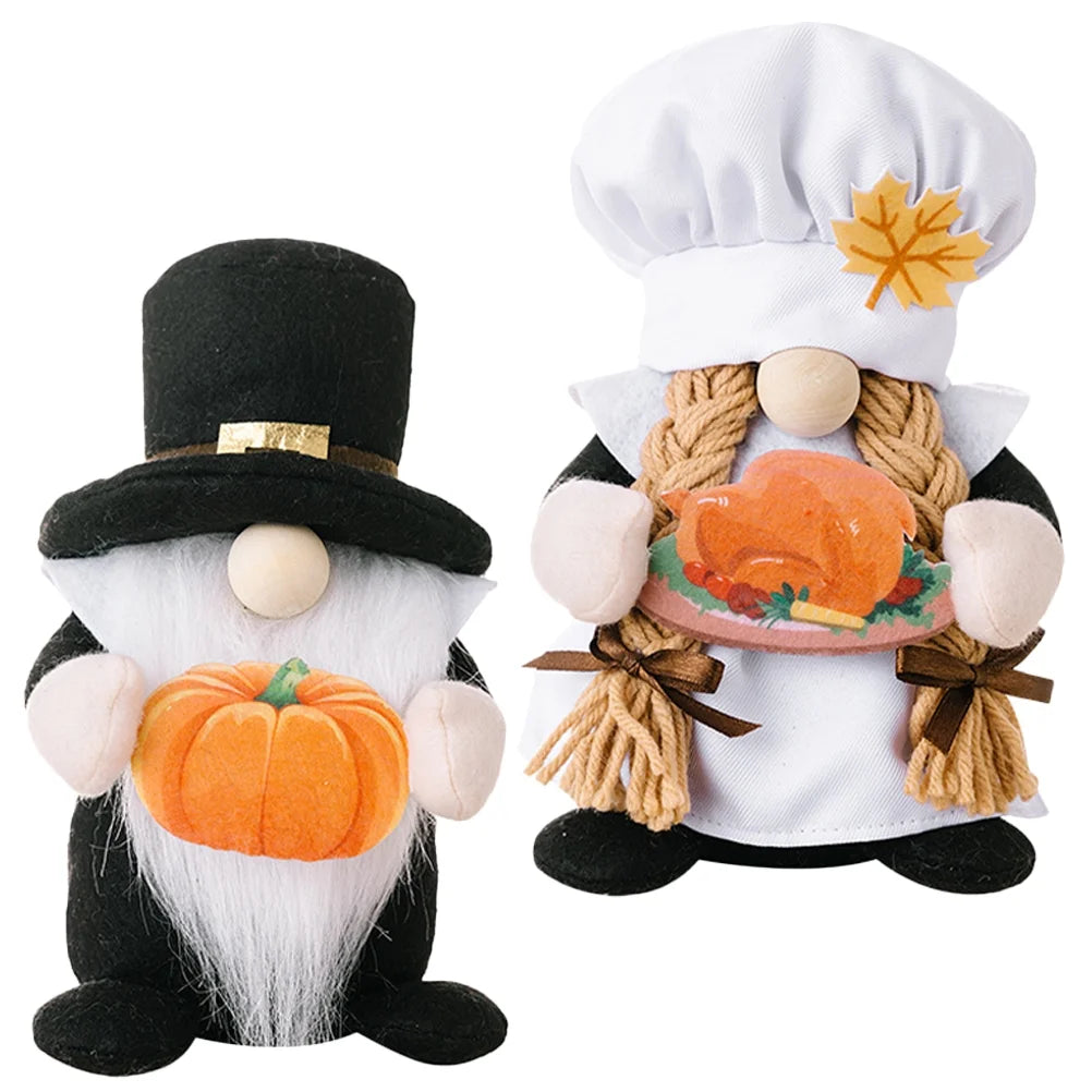 Maple Leaf Gnome Tabletop Decor N5391