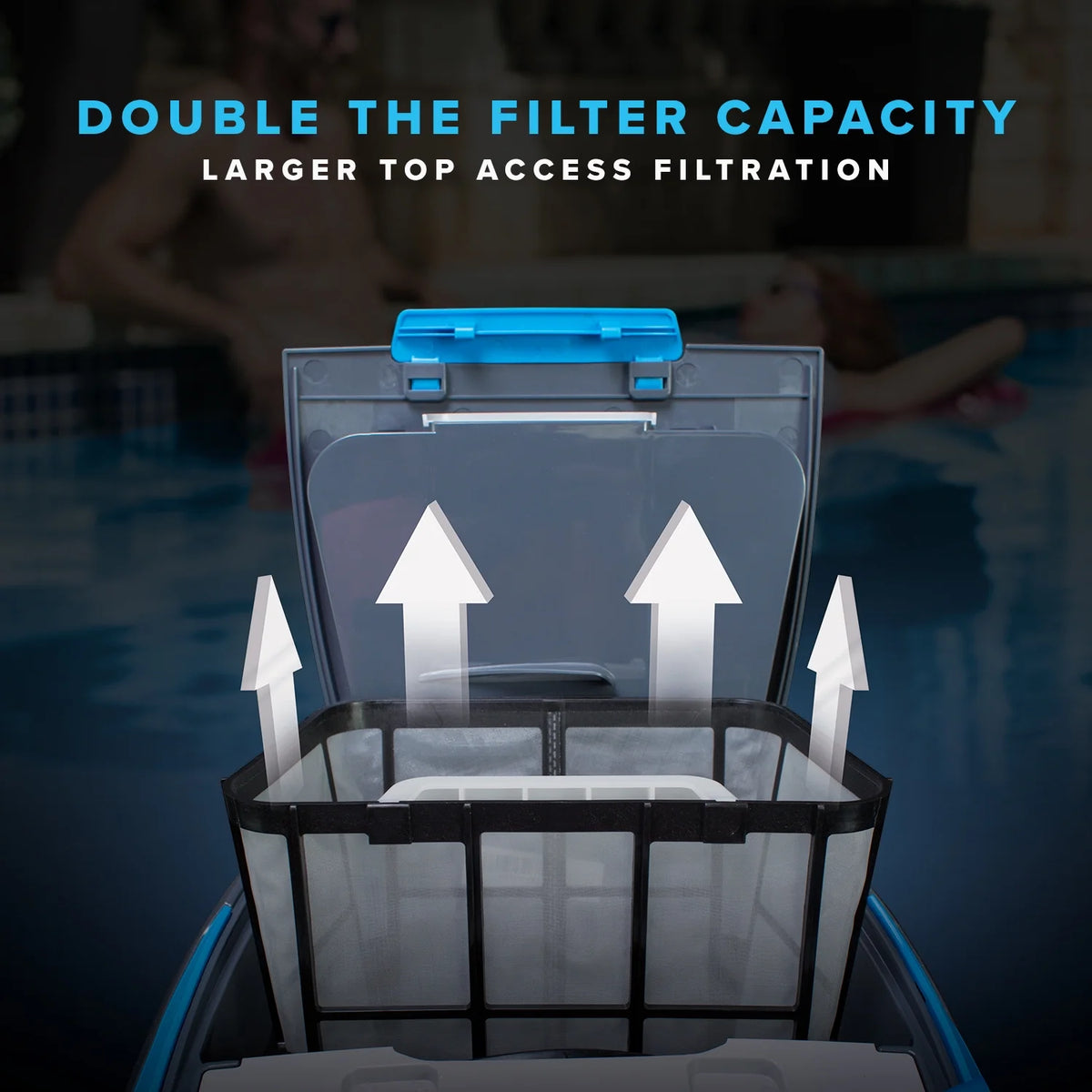 Robotic Above Ground Pool Cleaner with Top Load Filter Basket S699