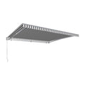 18 ft. Retractable Awning, Gray & White V899704