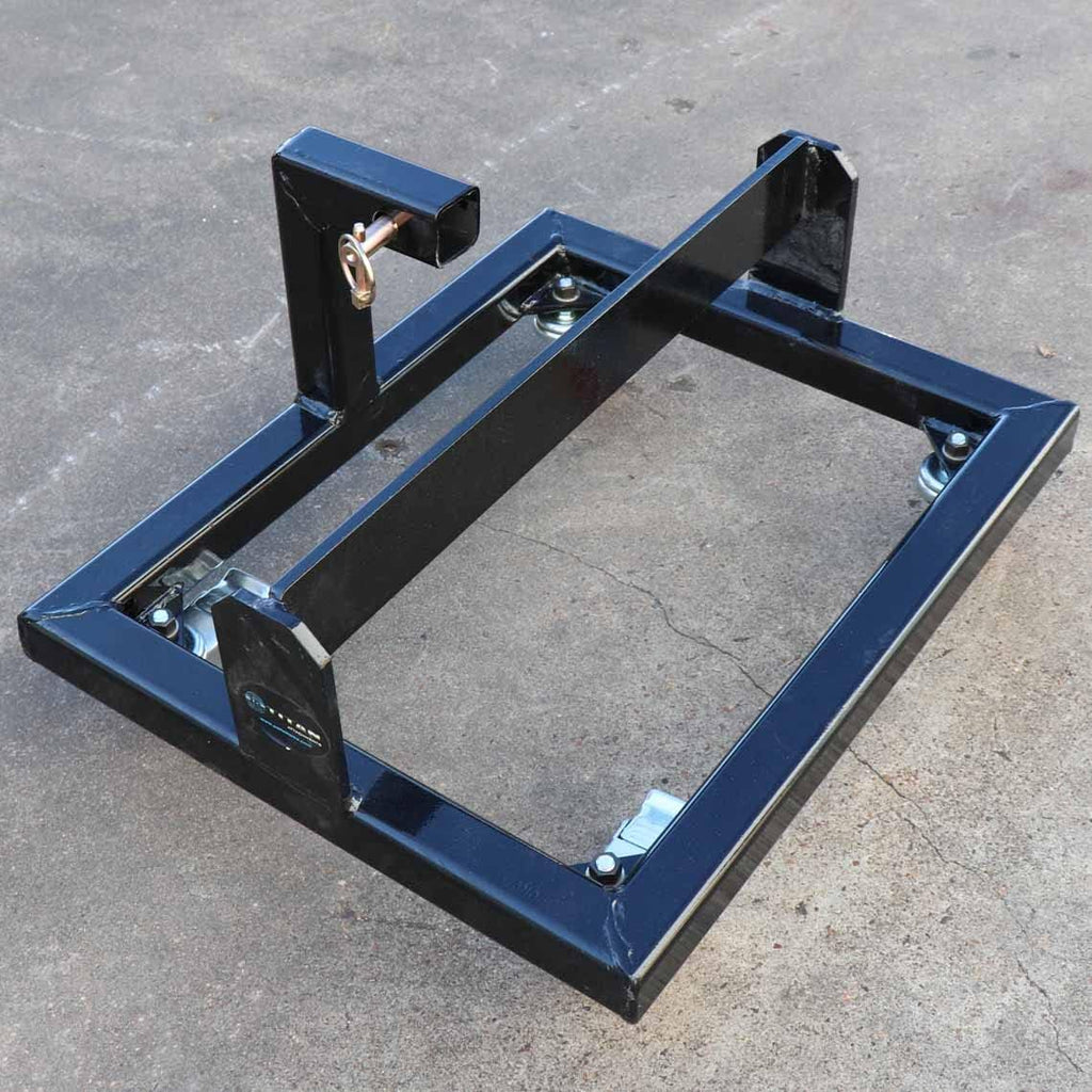 Black Rolling Suitcase Weight Cart with Receiver W12807