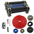 8 Farad LED Digital Car Capacitor with 4 Gauge Wiring Kit R8655