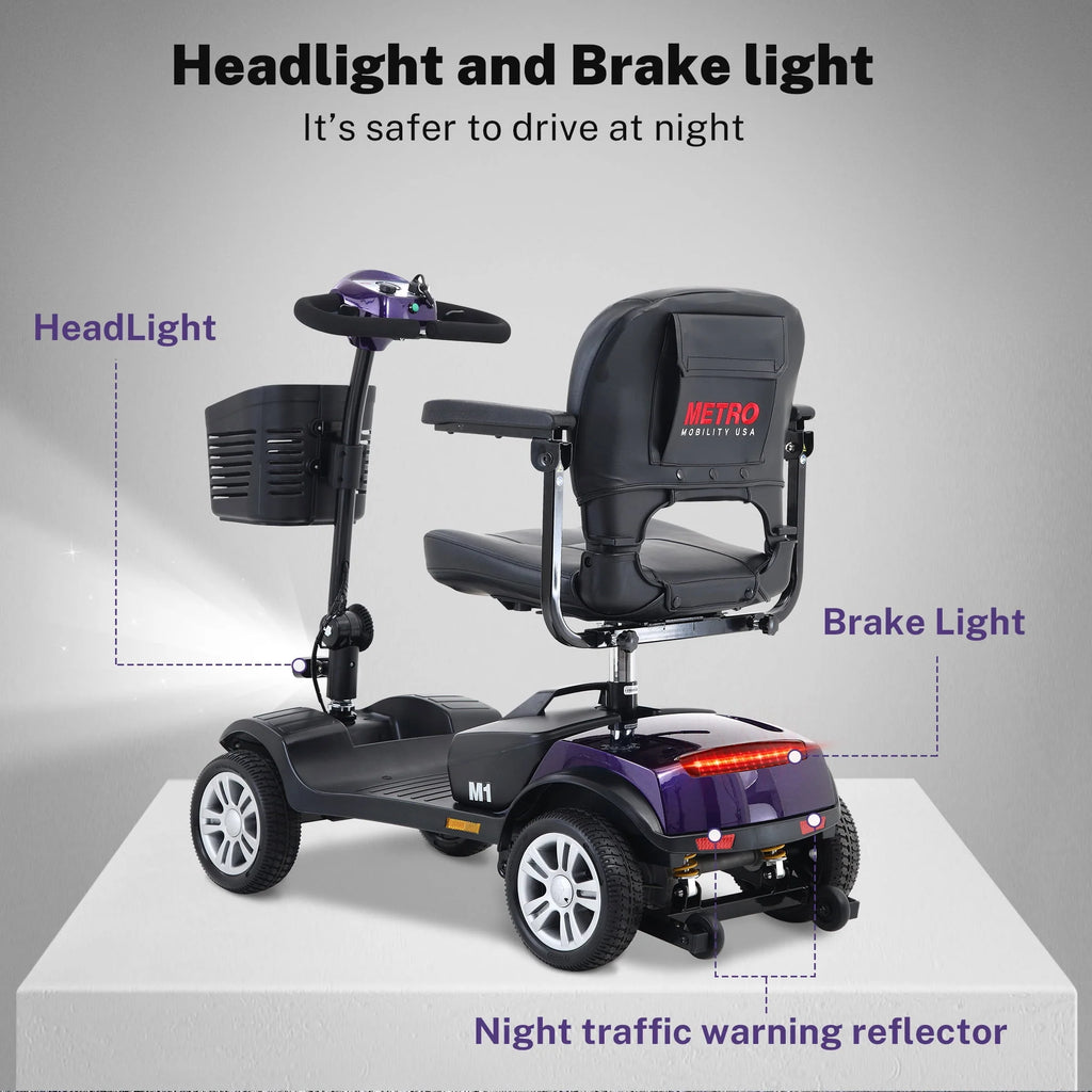 Blue 4 Wheel Mobility Scooter M464