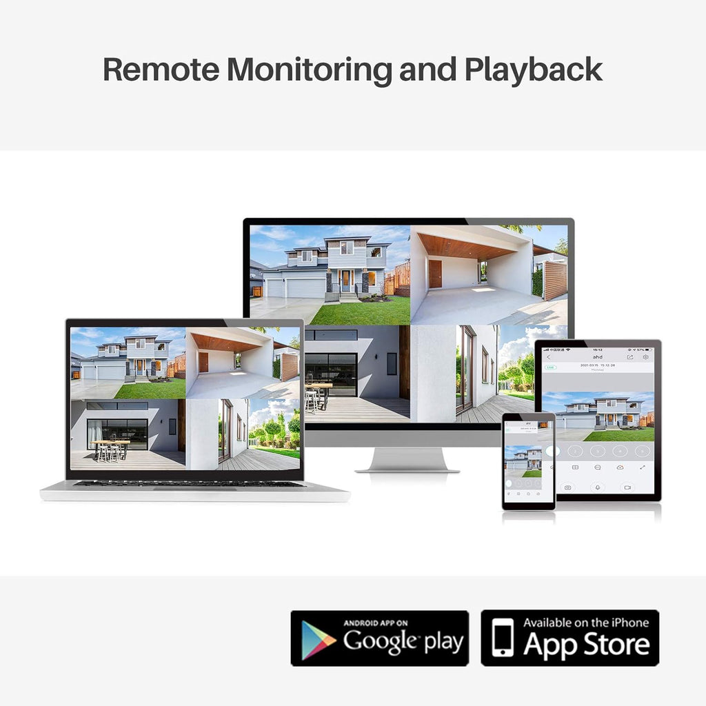 5MP PoE Security Camera System with 4 Cameras and 1TB HDD N8607