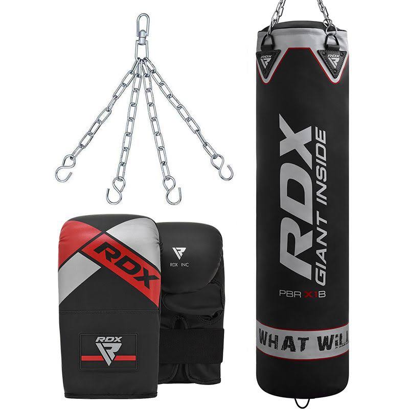 Filled Heavy Punching Bag Set with Gloves and Chain U820488