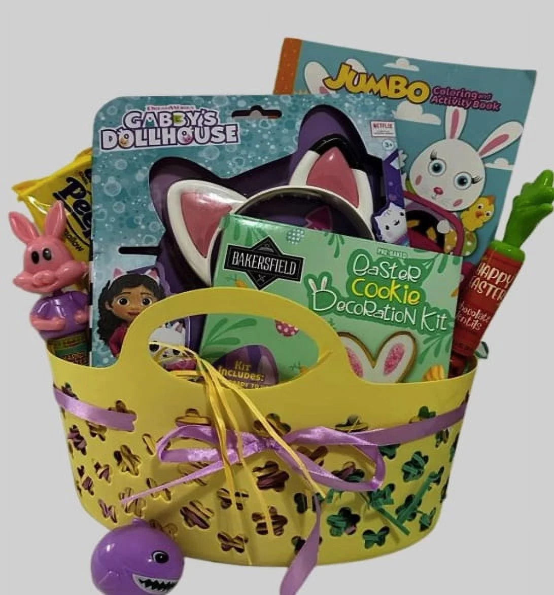 Easter Gift Basket with Coloring Book Candies & Bucket U72051