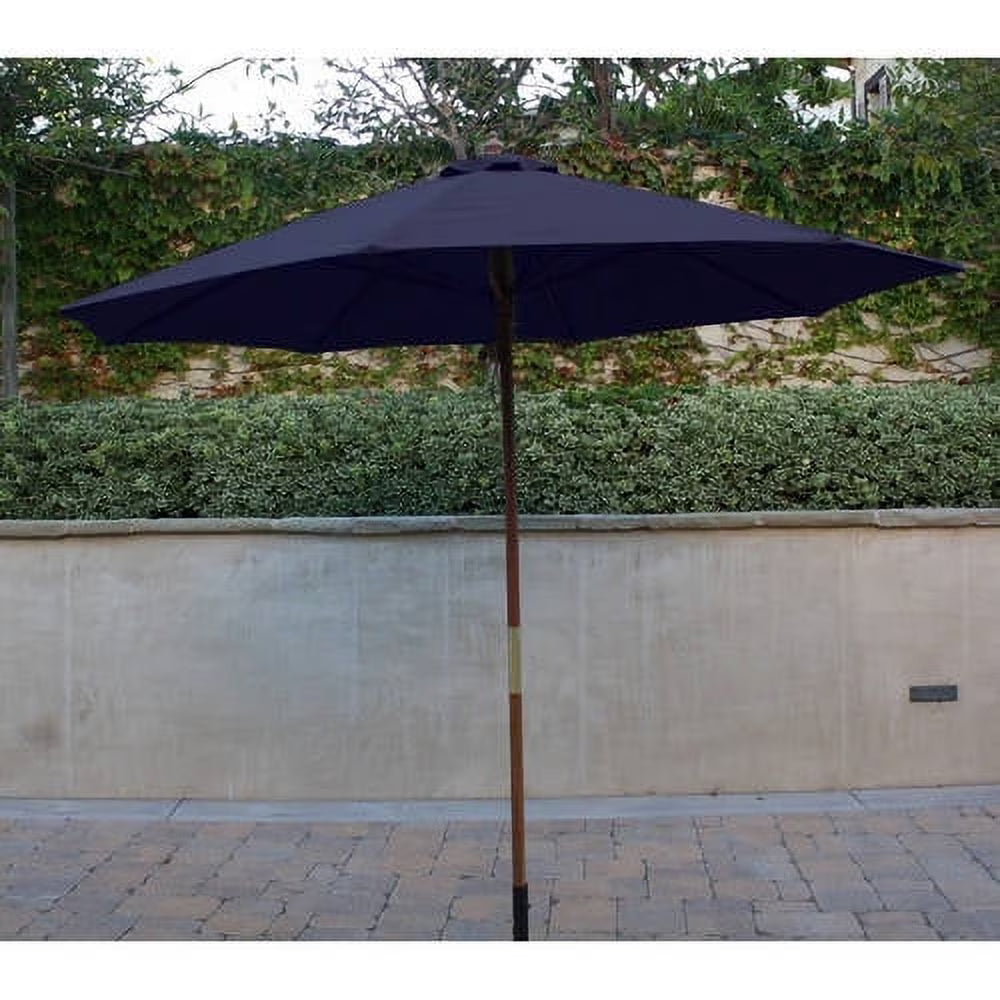 9ft Umbrella Replacement Canopy 6 Ribs Navy Olefin I808