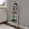 White 5-Tier Ladder-Style Bookcase Z6900