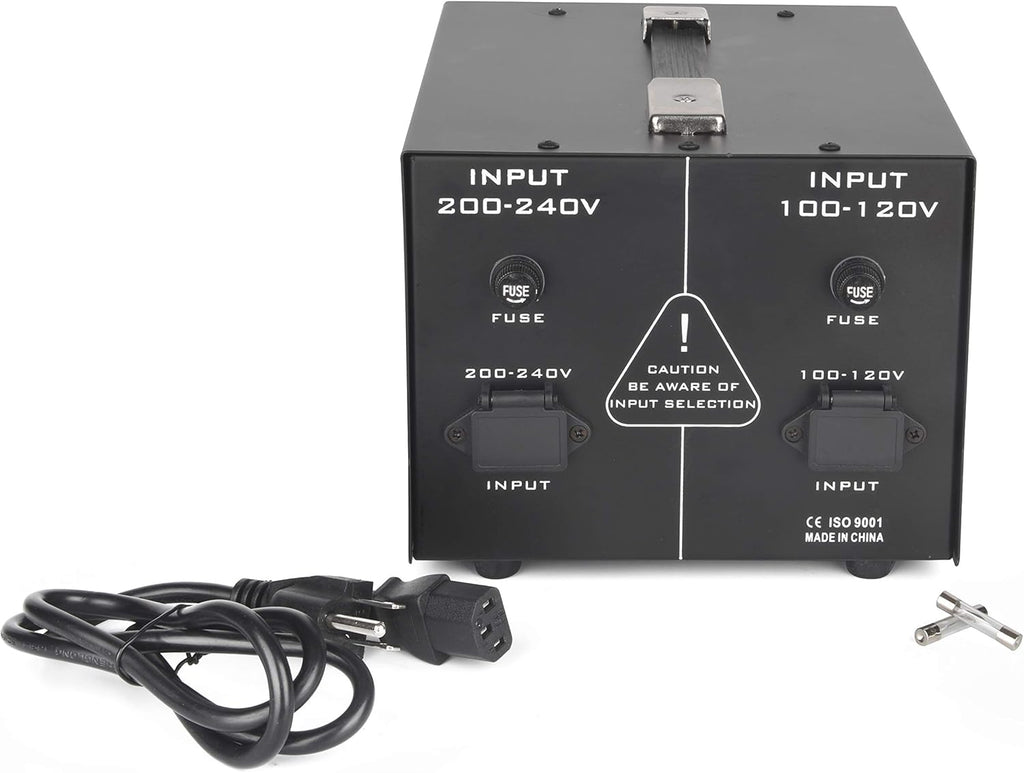 1500W Auto Step Up & Step Down Voltage Transformer Converter, AC 110/220V, US Standard, Schuko AC Outlets, DC 5V USB Port Z376