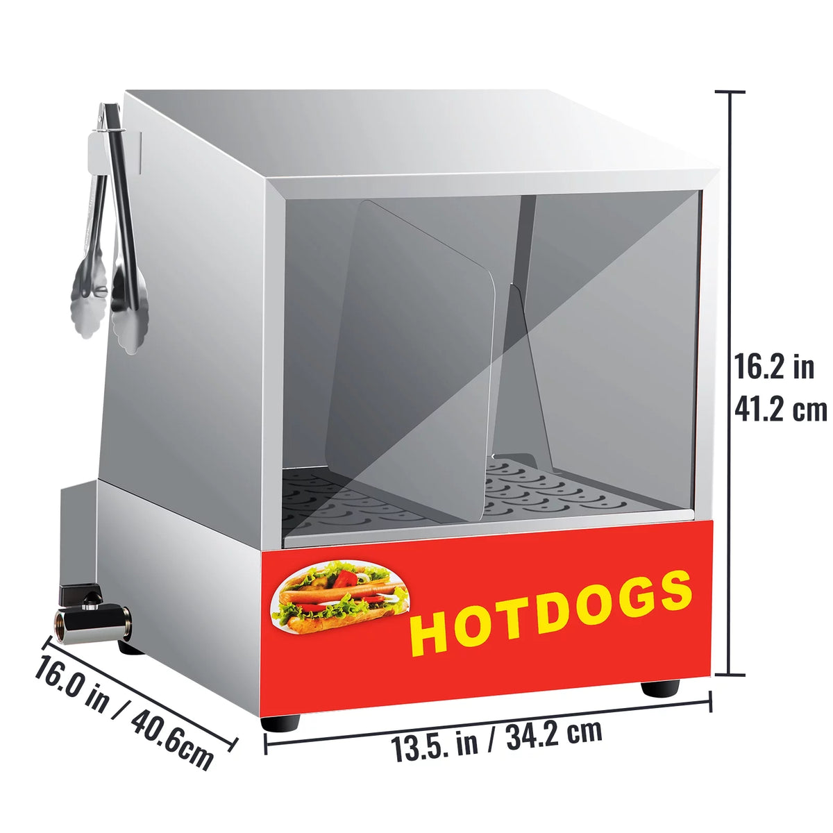 36L Stainless Steel Hot Dog Steamer F891923