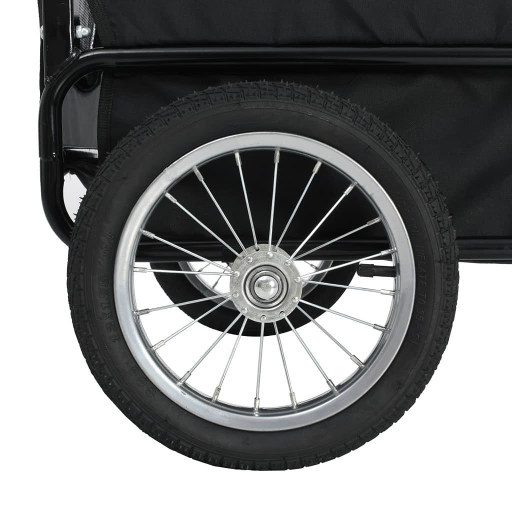 Gray and Blue Pet Bike Trailer Jogging Stroller S705330