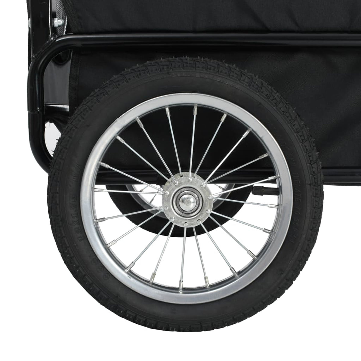 Gray and Blue Pet Bike Trailer Jogging Stroller S705330