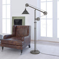 Aged Steel Floor Lamp Q689225