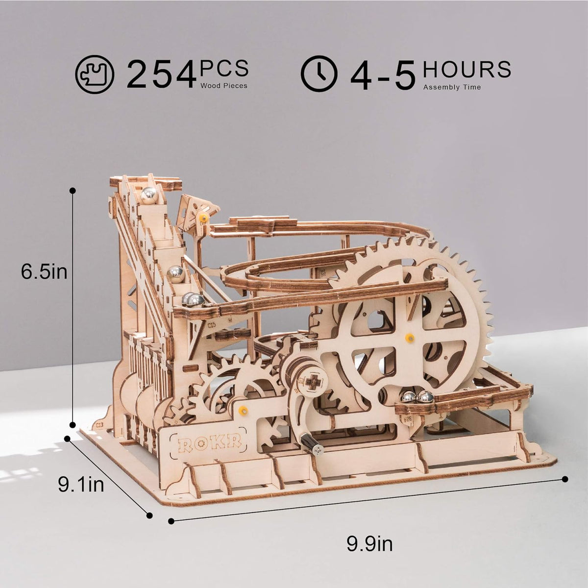 Marble Run 3D Wooden Model Kits 3D Puzzle Mechanical Puzzles L5789