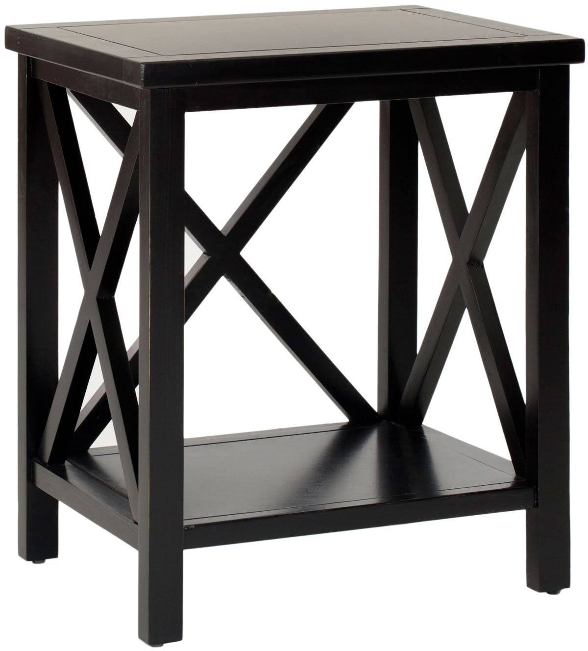 White Cross Back End Table R5405