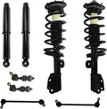 Front & Rear Loaded Struts and Shocks Complete Assembly with Sway Bar Links, 8pc Set Q834688
