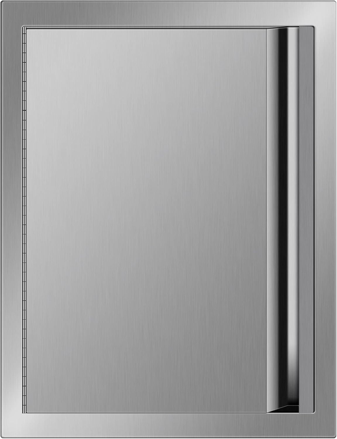 Stainless Steel Double BBQ Access Door with Recessed Handle Q77508