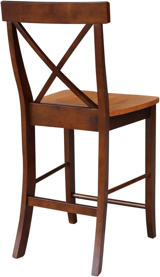 24 inch Pecan Barstool P607