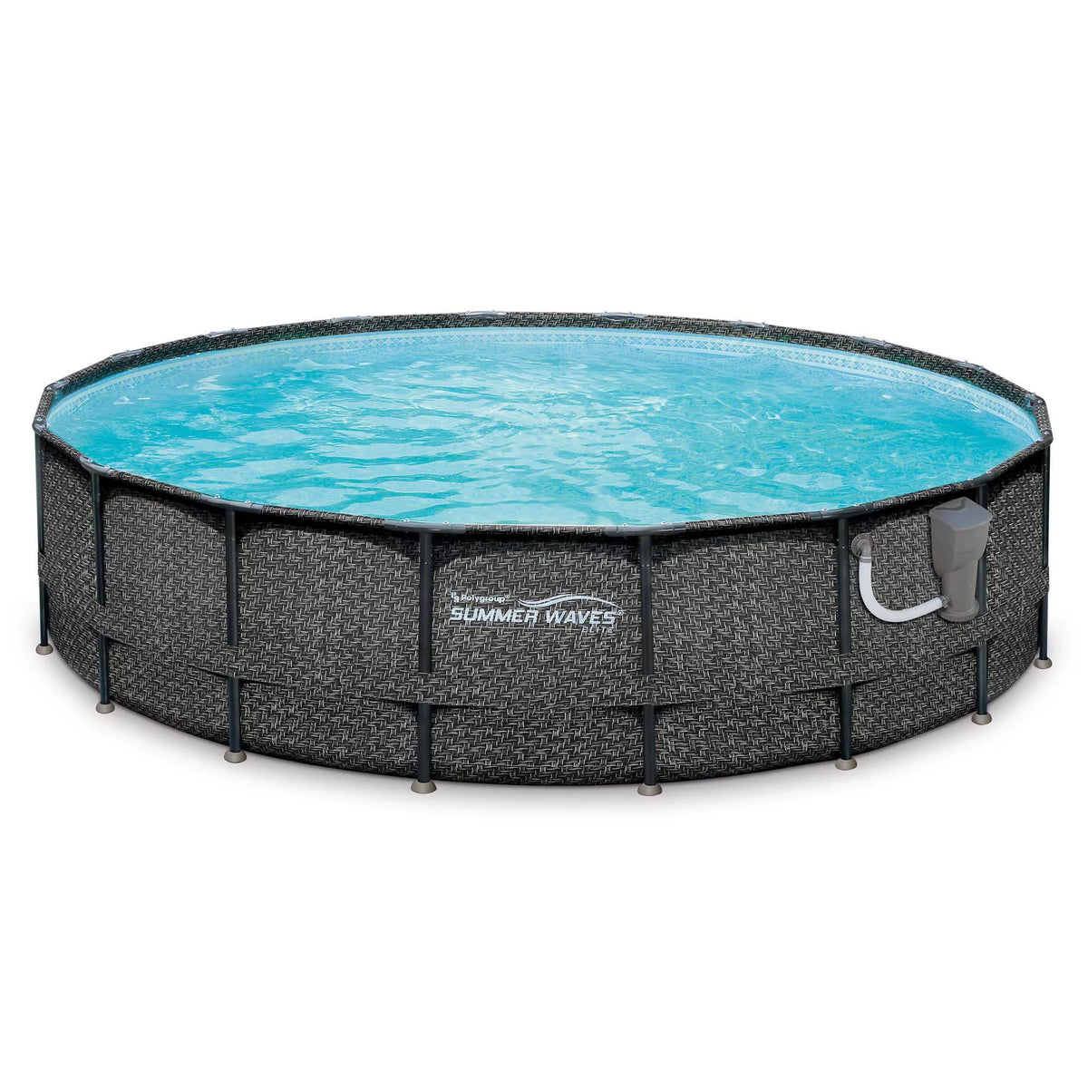 18ft x 48in Above Ground Frame Swimming Pool Set with Pump X1353