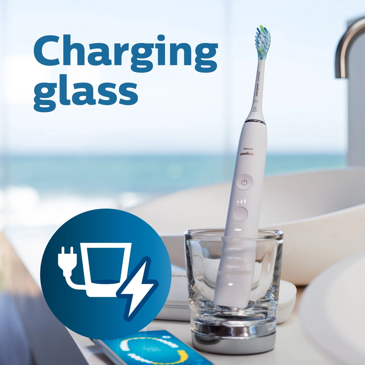 White Rechargeable Electric Toothbrush Y80632