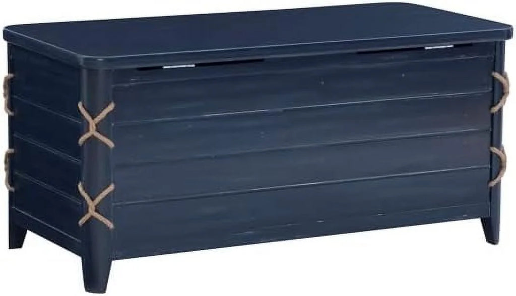 Blue Wood Storage Chest E65012