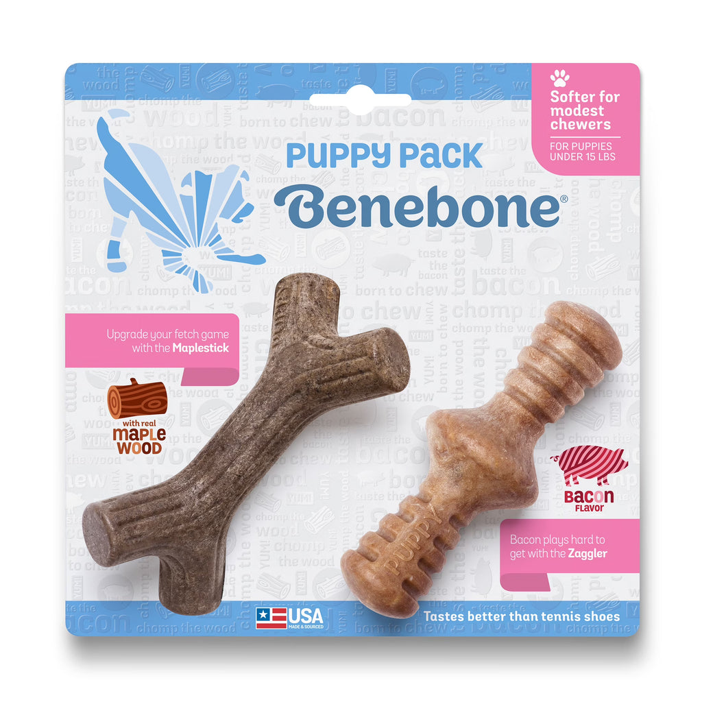 Tiny Bacon Durable Dog Chew Toy, 2-Pack Y6289
