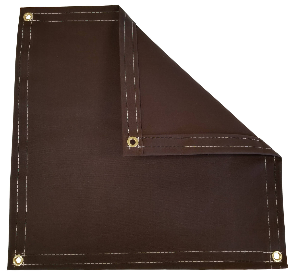 Brown 14.5 oz Polyester Canvas Tarp B27224