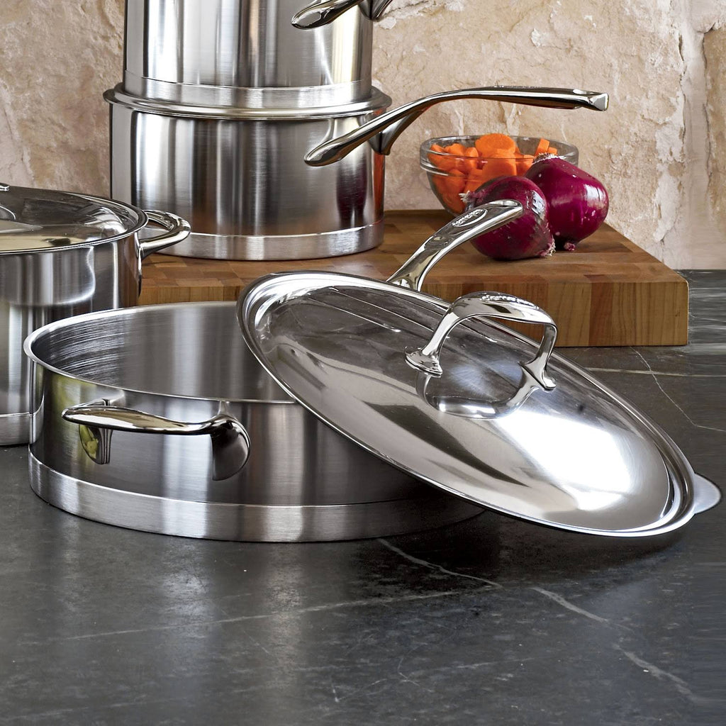 Stainless Steel Saute Pan with Helper Handle S5557