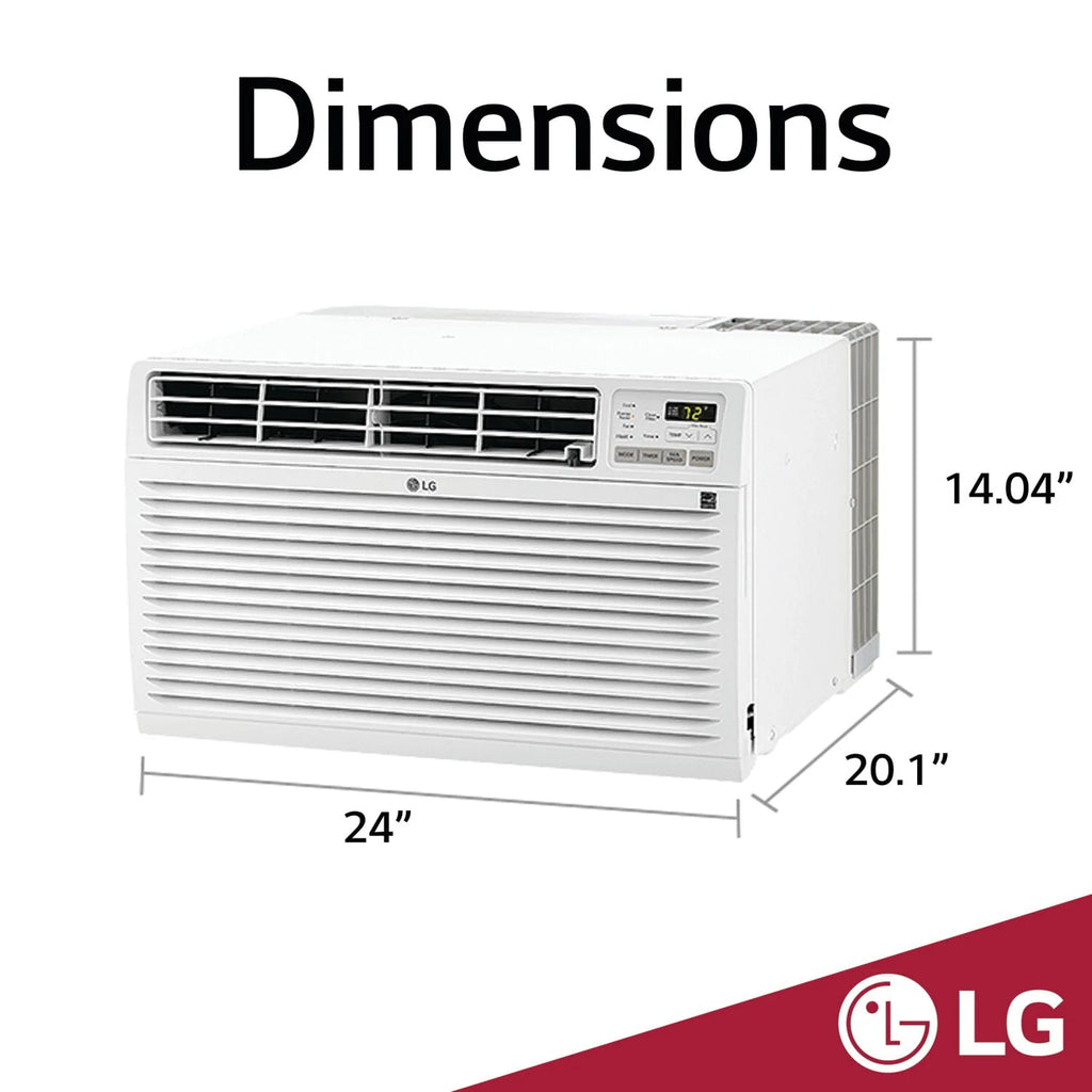 10,000 BTU 230-Volt Through-the-Wall Air Conditioner with Heater, White Q433