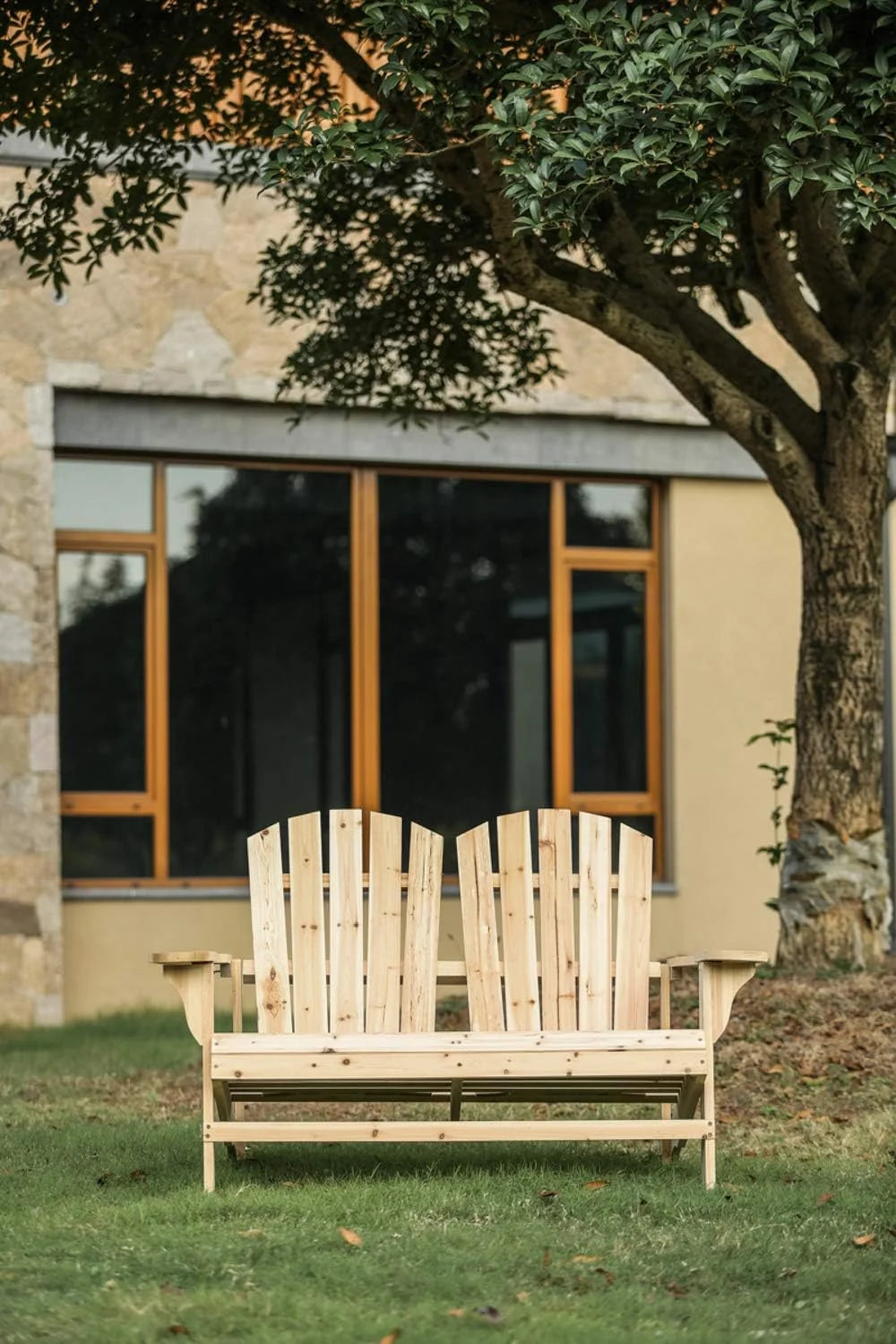 Wood Adirondack Chair for 2 Persons S846