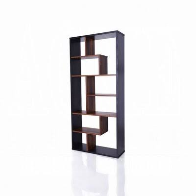 Geometric Bookcase Black/Walnut L74684