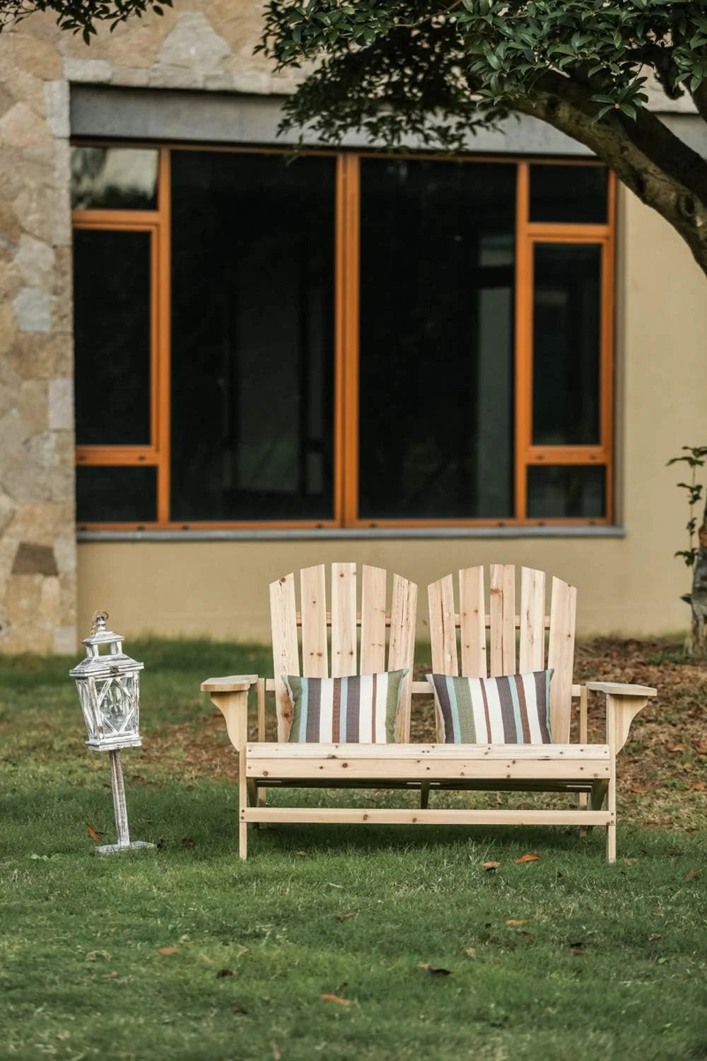 Wood Adirondack Chair for 2 Persons S846