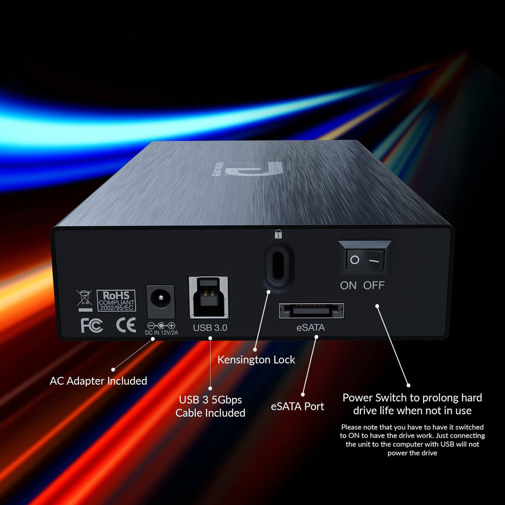 10TB Aluminum External Hard Drive C60610