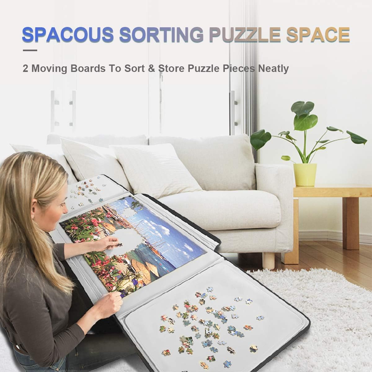 1500 Piece Jigsaw Puzzle Board with Non-Slip Surface Y249088