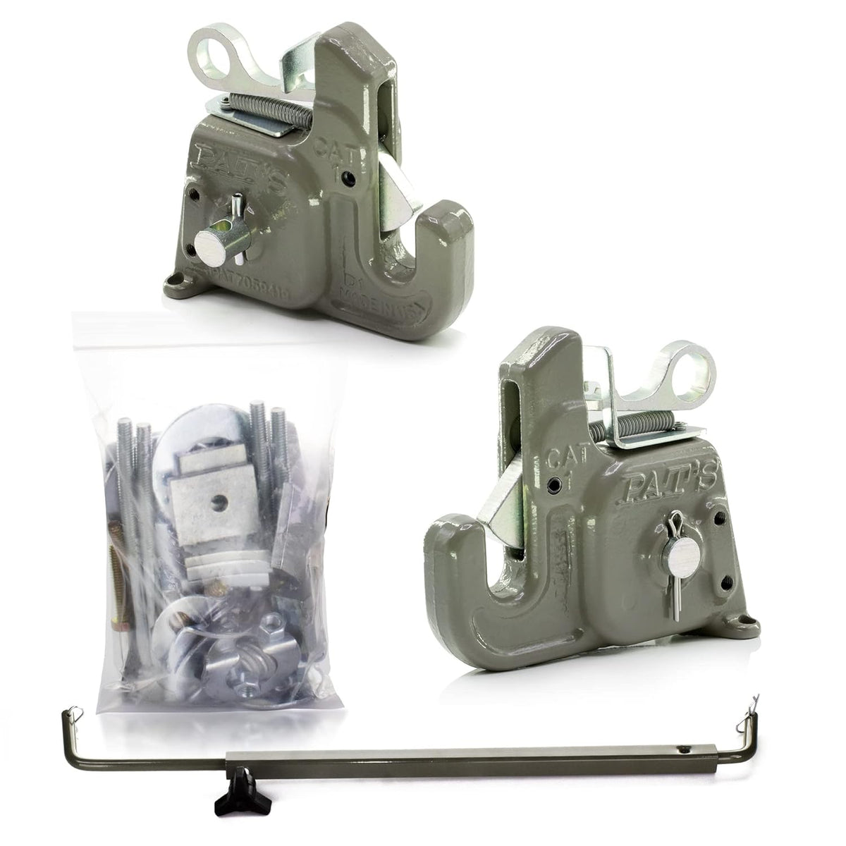 Quick Hitch System with Stabilizer Bar and 4 Pair of Lynch Pin Washers R696