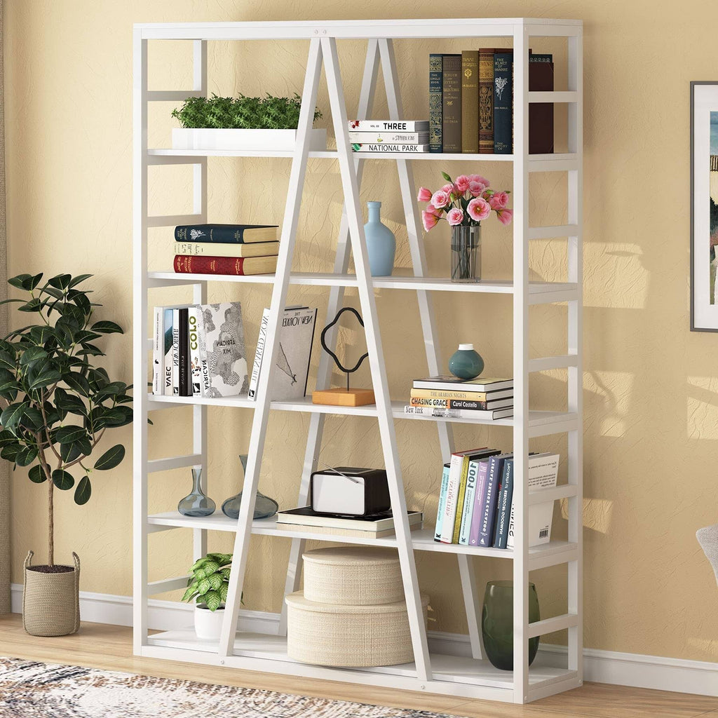 White Open Bookshelf Y63194