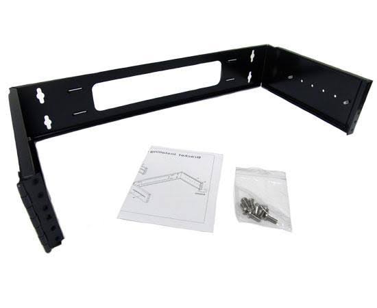 Swing-Out Wall Mount Network Rack, Adjustable Depth 4U T24507