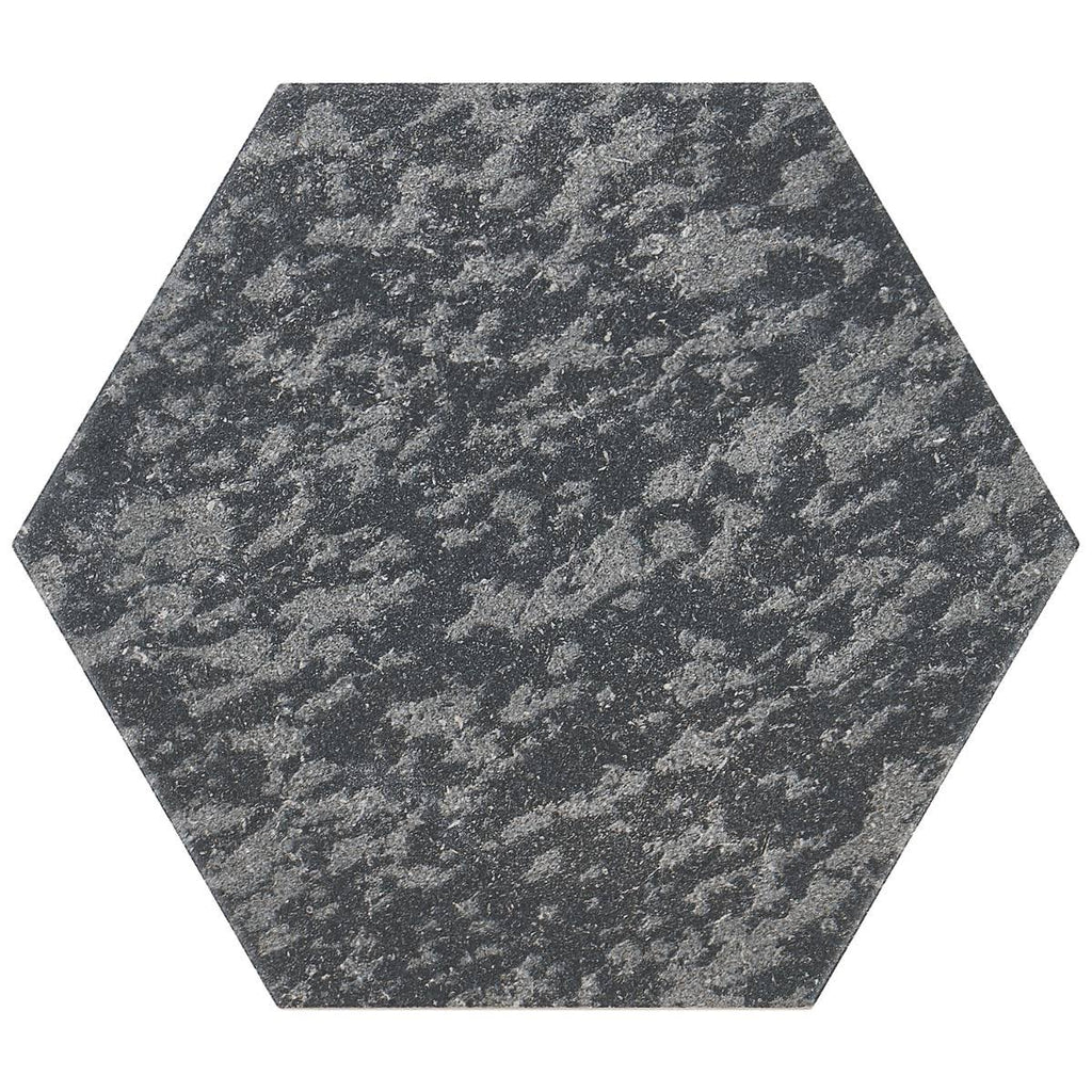 Black 9 in. Hex Matte Porcelain Floor and Wall Tile (20 Pieces 9.47 Sq. ft. / CASE) O110