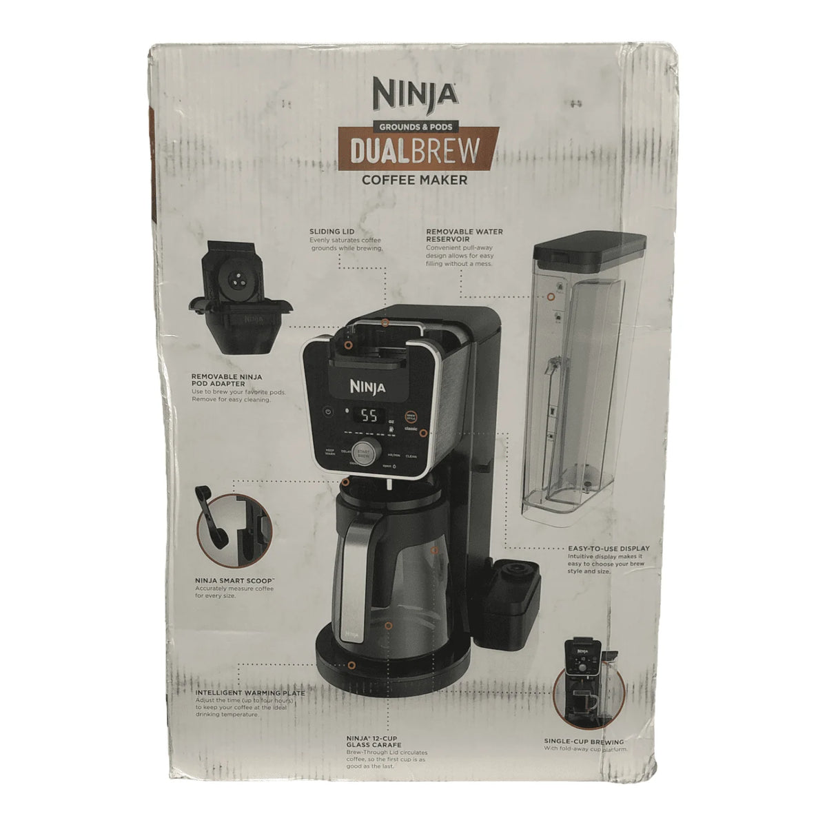12-Cup Drip Coffee Maker Single-Serve Black E10441