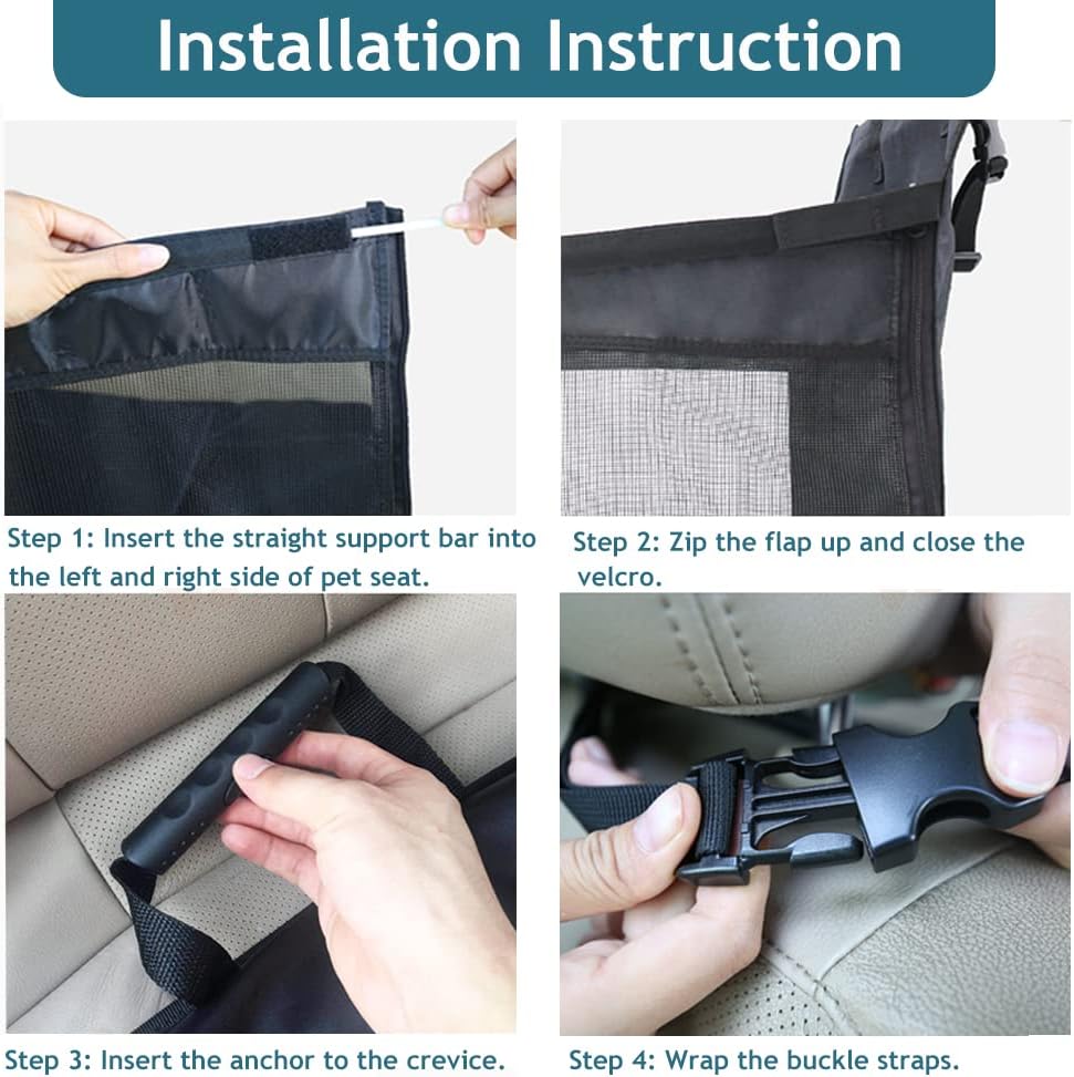 Large Dog Car Seat Pack of 2 Water-Resistant B157978