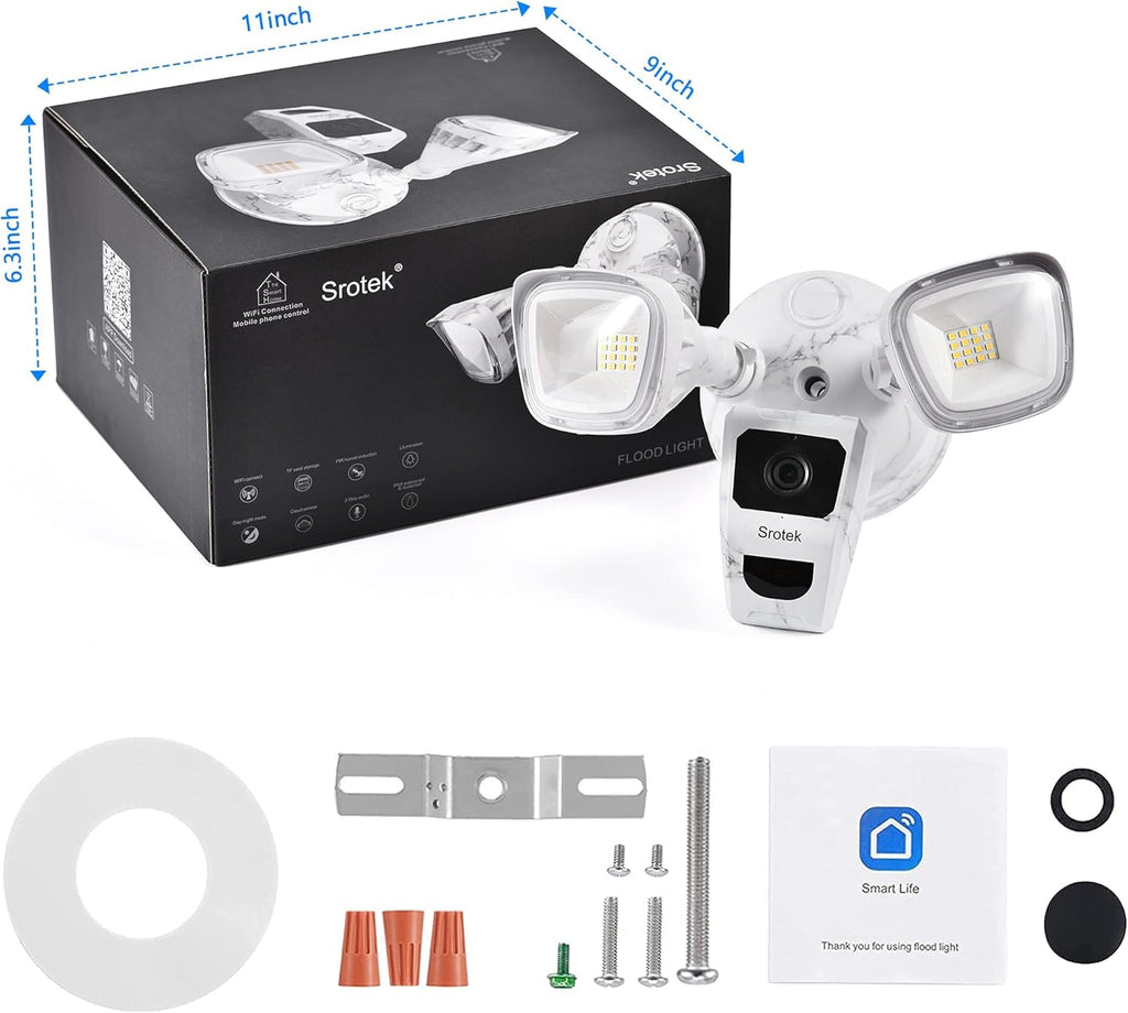 Wireless Outdoor 1080P HD Floodlight Security Camera A743