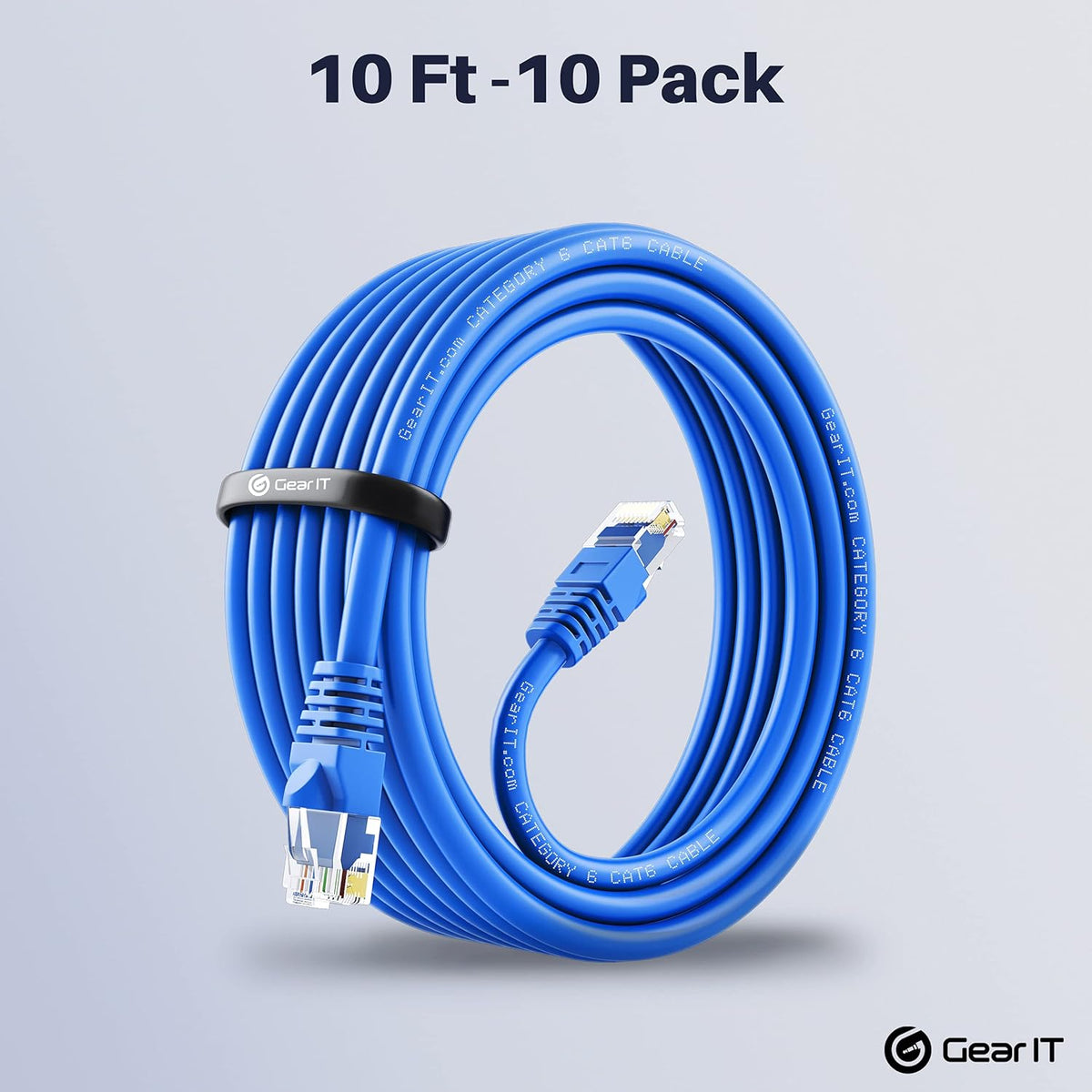 Cat 6 Ethernet Cable 20 ft 10-Pack Blue E234