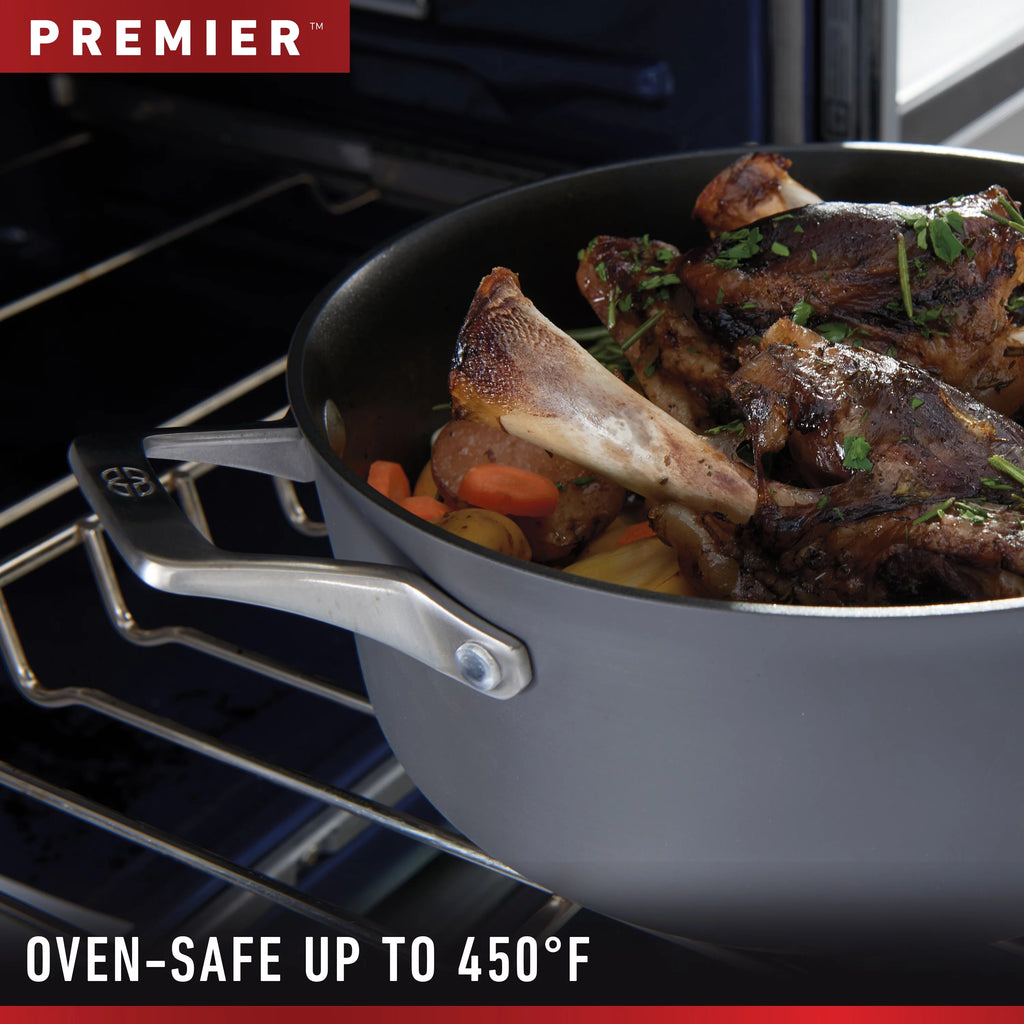 Black 11-Inch Nonstick Square Grill Pan I312