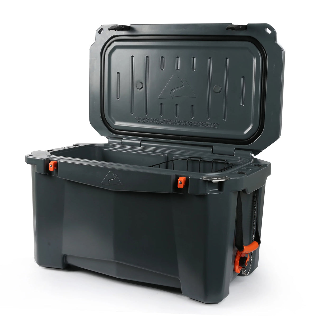 Gray 52 Quart Hard Sided Chest Cooler U745
