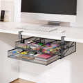 Under Desk 2 Drawer Metal Drawer Organizer Large 15.6x12x4.7 Inches L850590