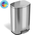 13.2 Gallon Stainless Steel Step Trash Can E7300